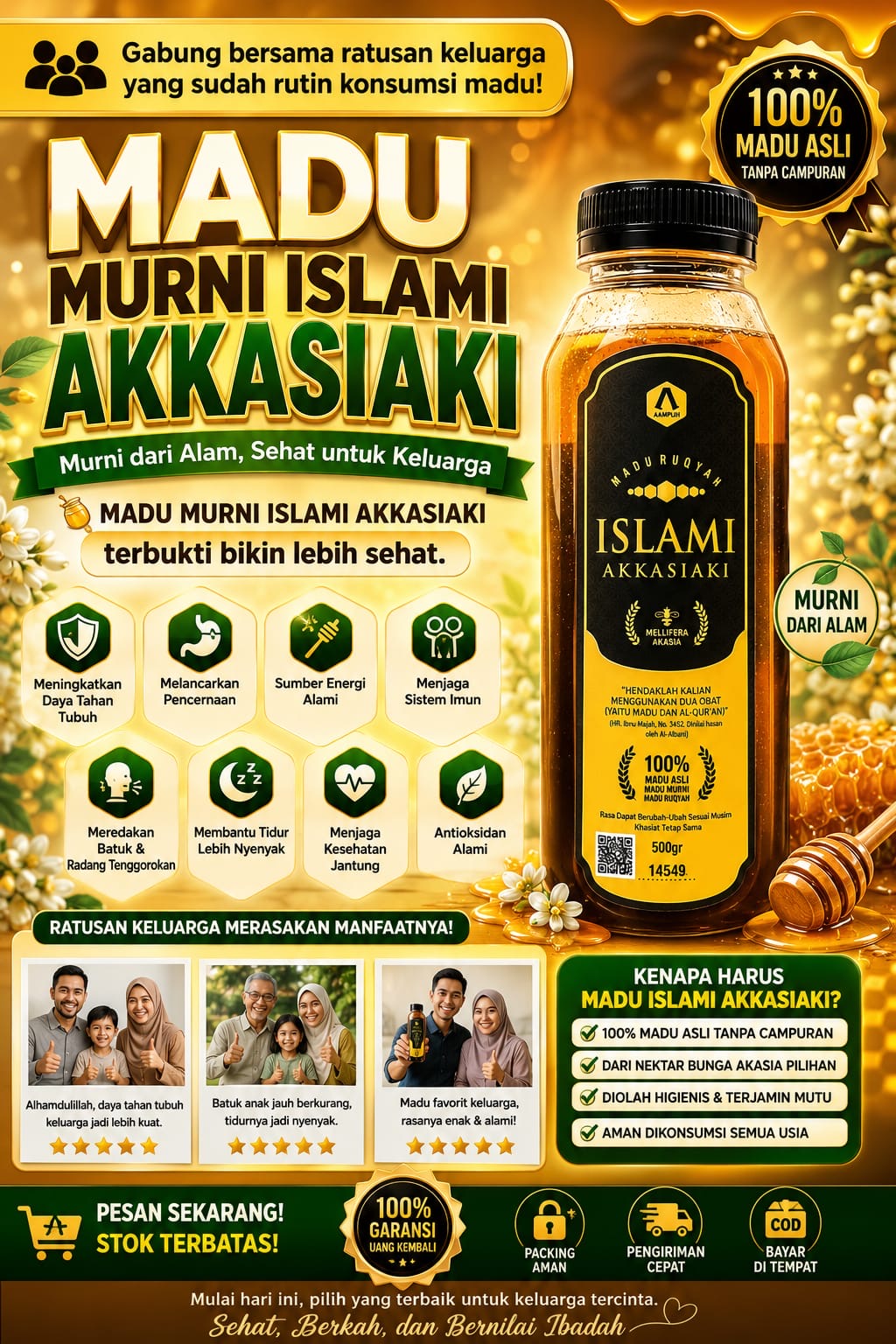 Madu Murni Islami Akkasiaki asli 100% tanpa campuran